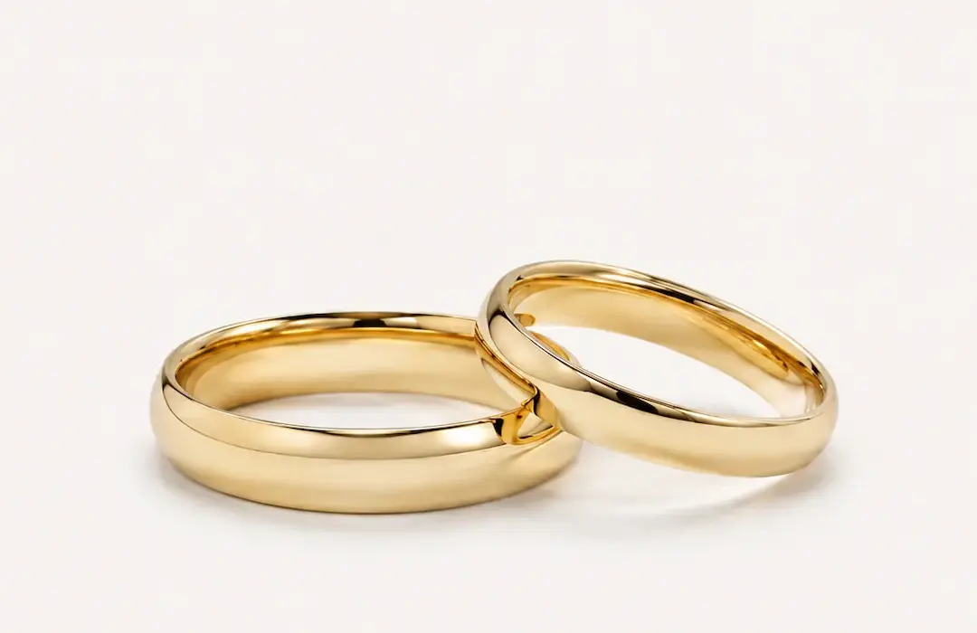 Alianzas modelo tradicional realizadas en oro amarillo de primera ley.