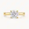 Solitario Vega 1,5 ct en oro amarillo con diamante de laboratorio certificado por IGI