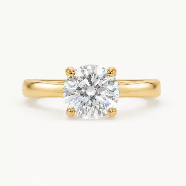 Solitario Vega 1,5 ct en oro amarillo con diamante de laboratorio certificado por IGI