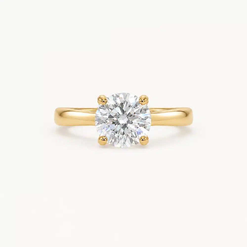 Solitario Vega 1,5 ct en oro amarillo con diamante de laboratorio certificado por IGI