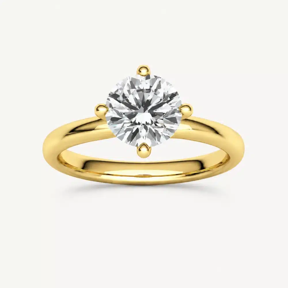 Solitario Alma 1,5 ct de oro amarillo con diamante de laboratorio certificado por IGI