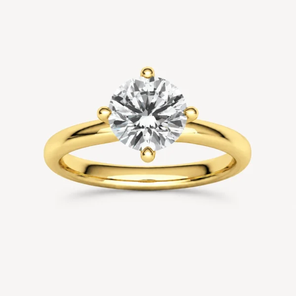 Solitario Alma 1,5 ct de oro amarillo con diamante de laboratorio certificado por IGI