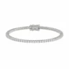 Pulsera Tennis Esencial 3 ct en oro blanco con diamantes de laboratorio