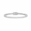 Pulsera Tennis Esencial 5 ct en oro blanco con diamantes de laboratorio