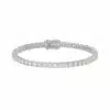 Pulsera Tennis Esencial 7 ct en oro blanco con diamantes de laboratorio