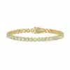 Pulsera Tennis Luz 5 ct en oro amarillo con diamantes de laboratorio