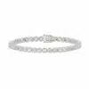 Pulsera Tennis Luz 5 ct en oro blanco con diamantes de laboratorio