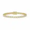 Pulsera Tennis Luz 7 ct en oro amarillo con diamantes de laboratorio